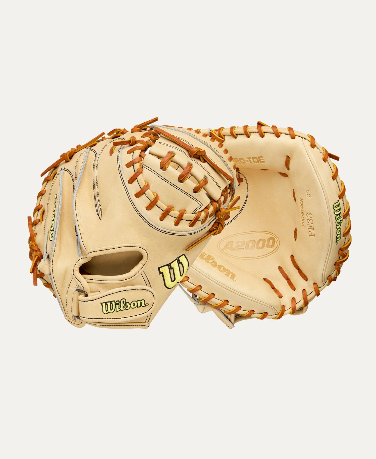 2025 Wilson A2000 Classic PF33 33" Catchers Baseball Glove Right Hand Throw-Tan/Blonde