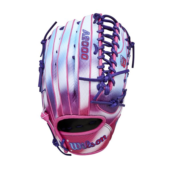 2026 Wilson A2000 Spring OT7SS 12.75" Outfield Baseball Glove- Pink/Purple/Blue Cloud