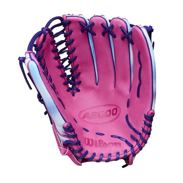 2026 Wilson A2000 Spring OT7SS 12.75" Outfield Baseball Glove- Pink/Purple/Blue Cloud