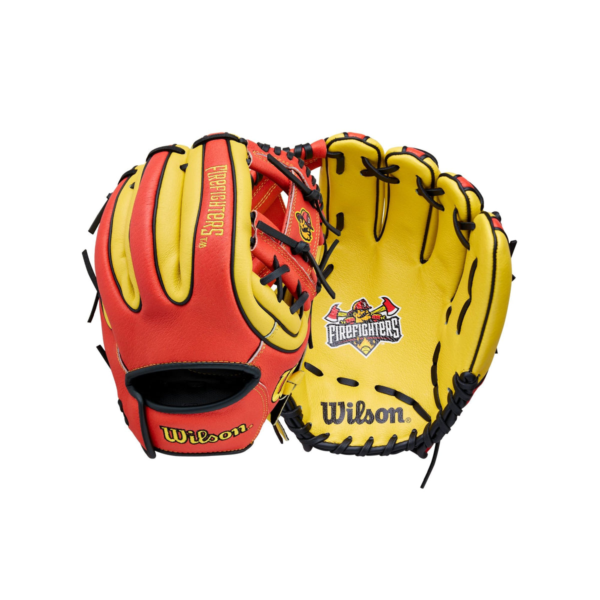 2027 Wilson Firefighters  11" Youth Utility Baseball Glove WBW10419611 - Right Hand Throw