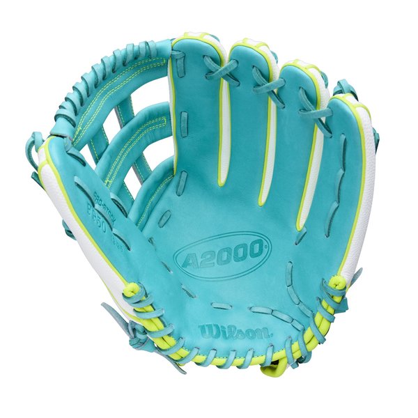 2026 Wilson A2000 FP50SS Spring 12.25" Outfield Softball Glove Right Hand Throw-Teal/Green/White SS
