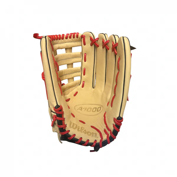 2025 Wilson A1000 13.5" Utility Softball Glove - Blonde / Red