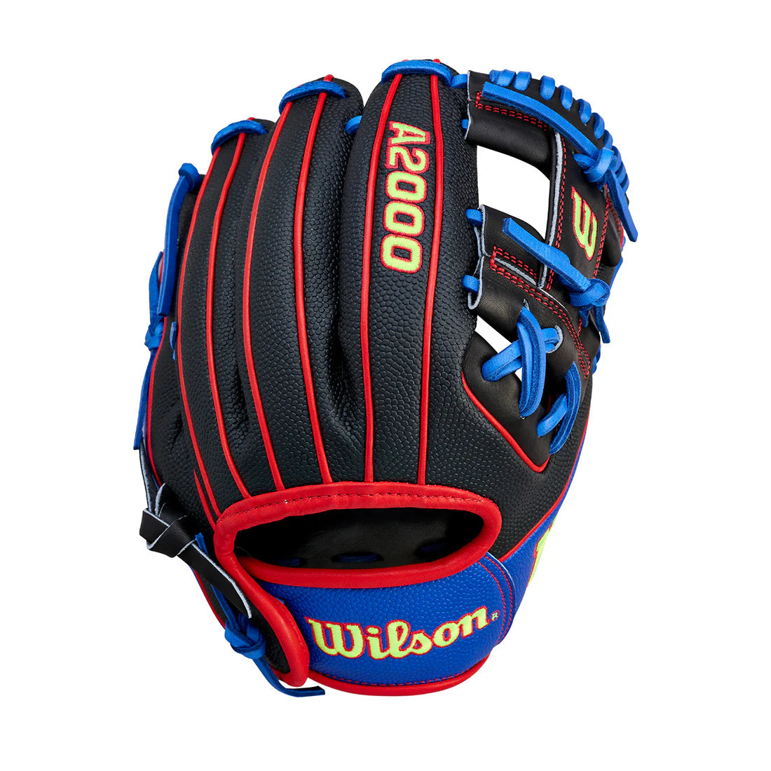 2026 Wilson A2000 DP15SS 11.5" Infield Baseball Glove Right Hand Throw - Black / Royal / Red