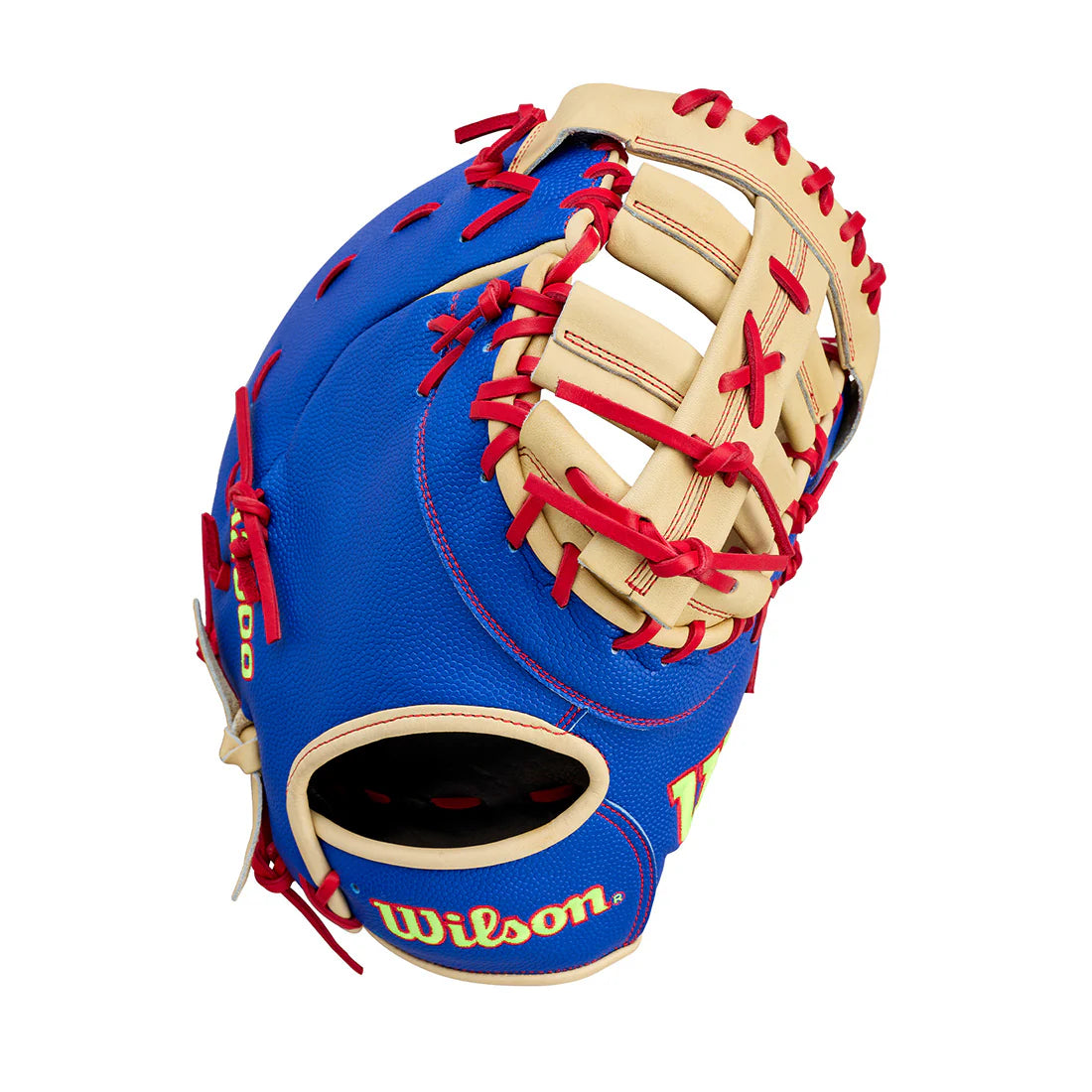 2026 Wilson A2000 1677SS 12.5" First Base Baseball Glove- Royal / Blonde / Red