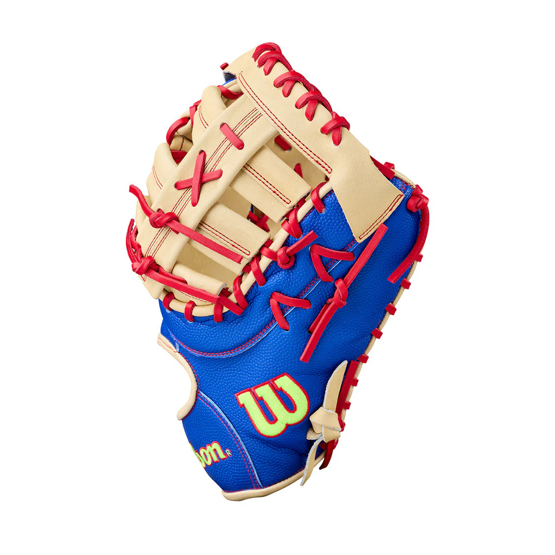 2026 Wilson A2000 1677SS 12.5" First Base Baseball Glove- Royal / Blonde / Red