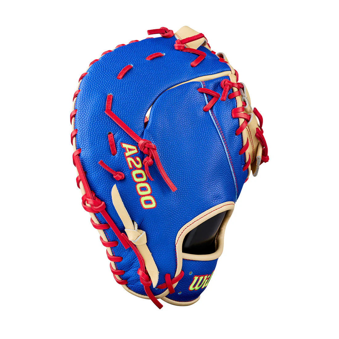 2026 Wilson A2000 1677SS 12.5" First Base Baseball Glove- Royal / Blonde / Red