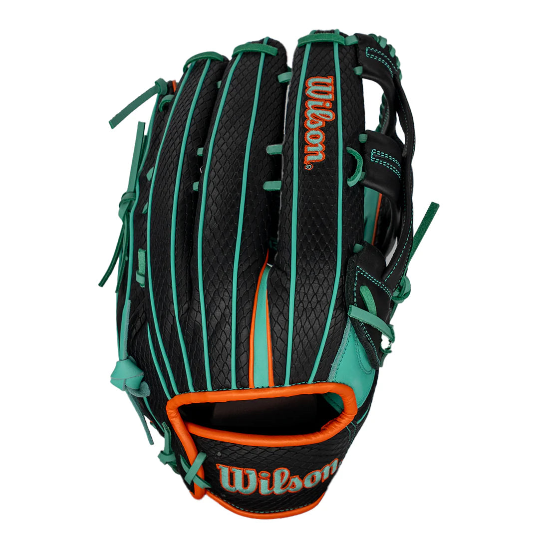 2025 Wilson A1000 H12 14" Utility Slo-pitch Glove Right Hand Throw-Seafoam/Black/Orange