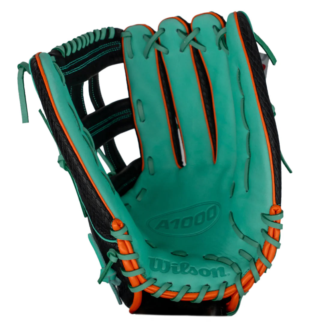 2025 Wilson A1000 H12 14" Utility Slo-pitch Glove Right Hand Throw-Seafoam/Black/Orange
