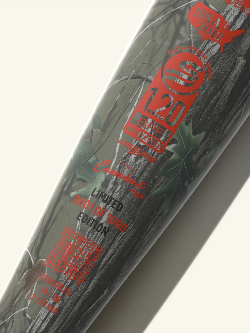 2026 Combat Outdoor "Shooters Shoot" 1 Piece 12.75" Loaded (0.5 oz) Slo-Pitch Bat USSSA CSU6OBJ1L