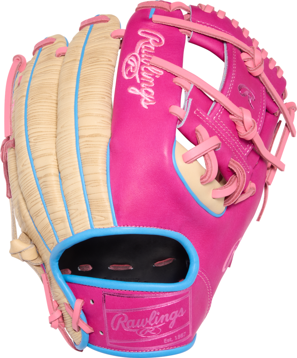 2026 Rawlings Heart of the Hide 11.5" Infield Baseball Glove Right Hand Throw PROR2174-2CBE - Tan / Pink