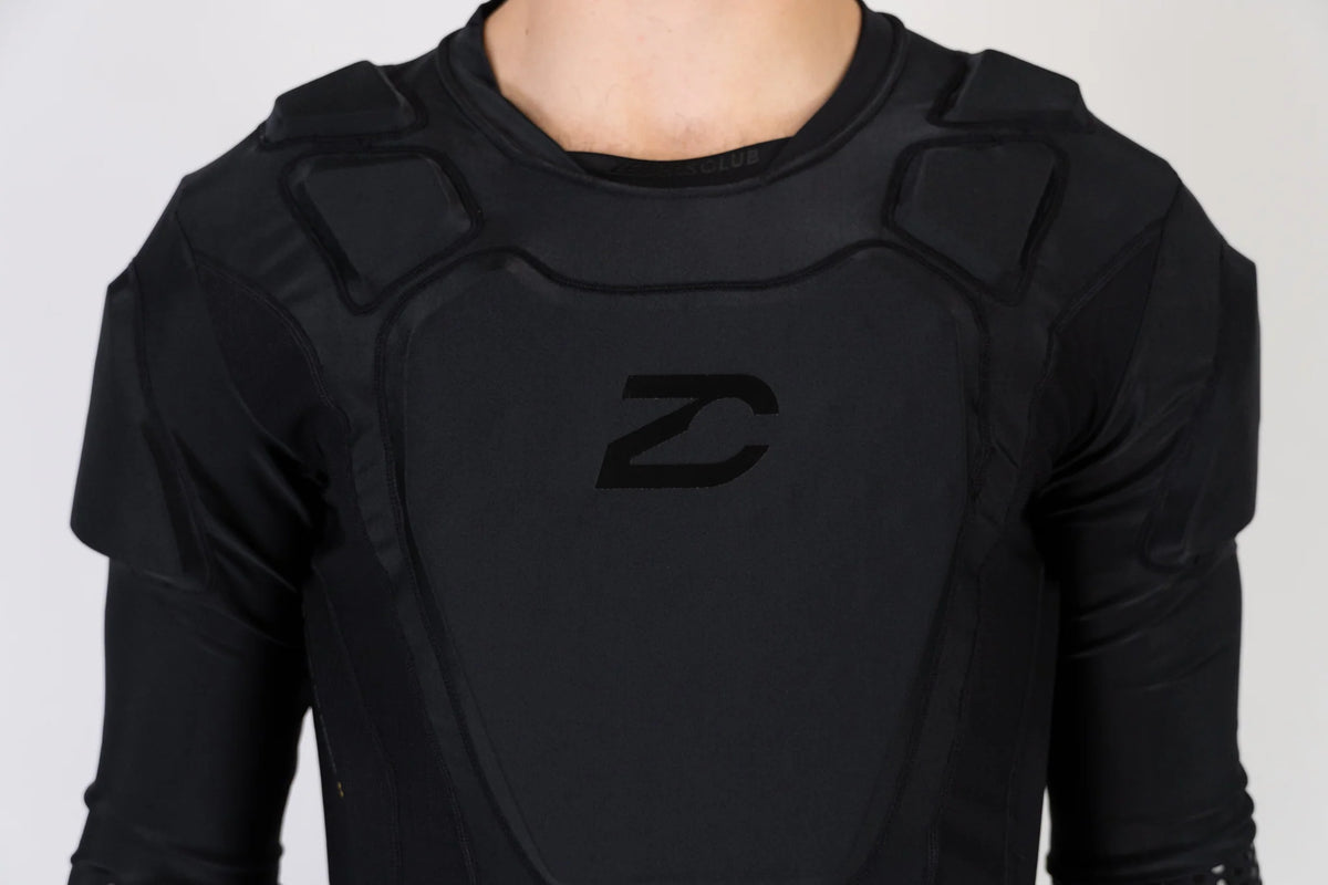 2026 Zebrasclub ZPS - Pro Long Sleeve Hockey Referee Padded Shirt