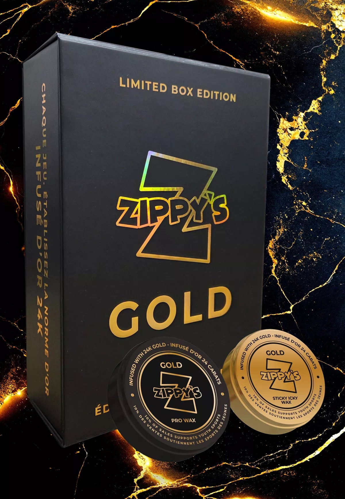 Zippys Hockey Stick Wax Gold Infused - Limited Edition