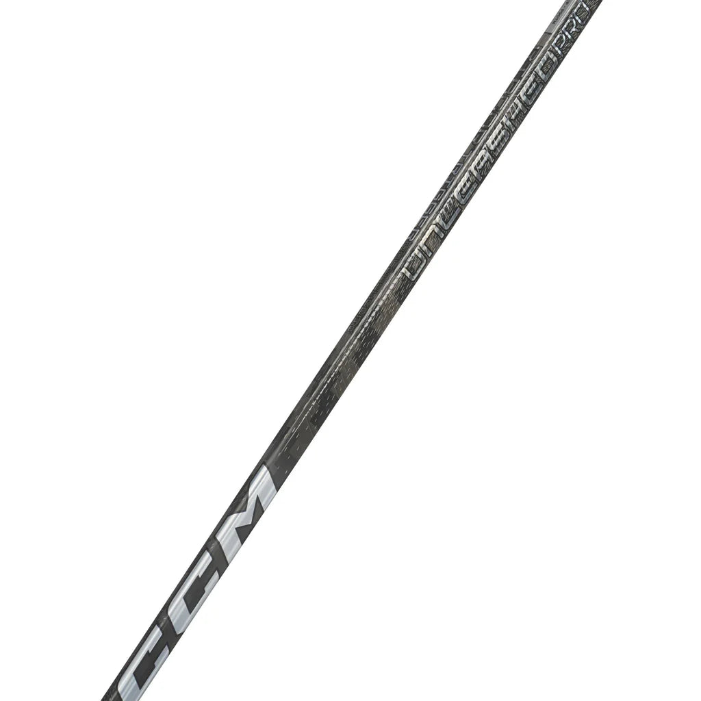 2026 CCM Ribcor Trigger Unleashed Pro Black Chrome Hockey Stick - Intermediate