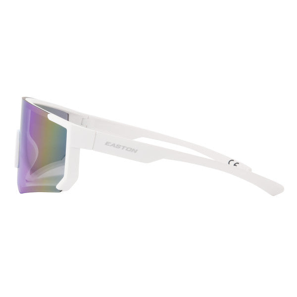 Easton White / Blue Shield Adult Sunglasses
