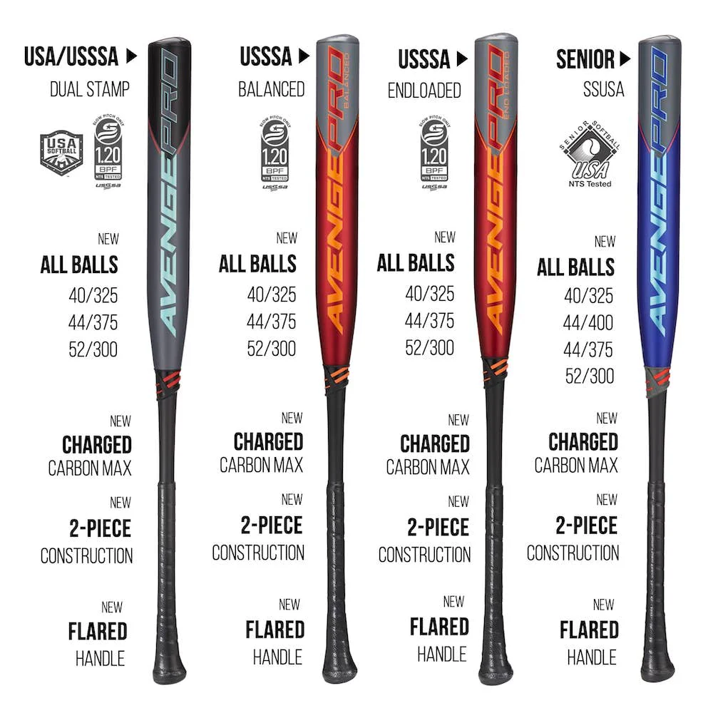 SP BAT AXE AVENGE PRO END LOAD SLOWPITCH BS24