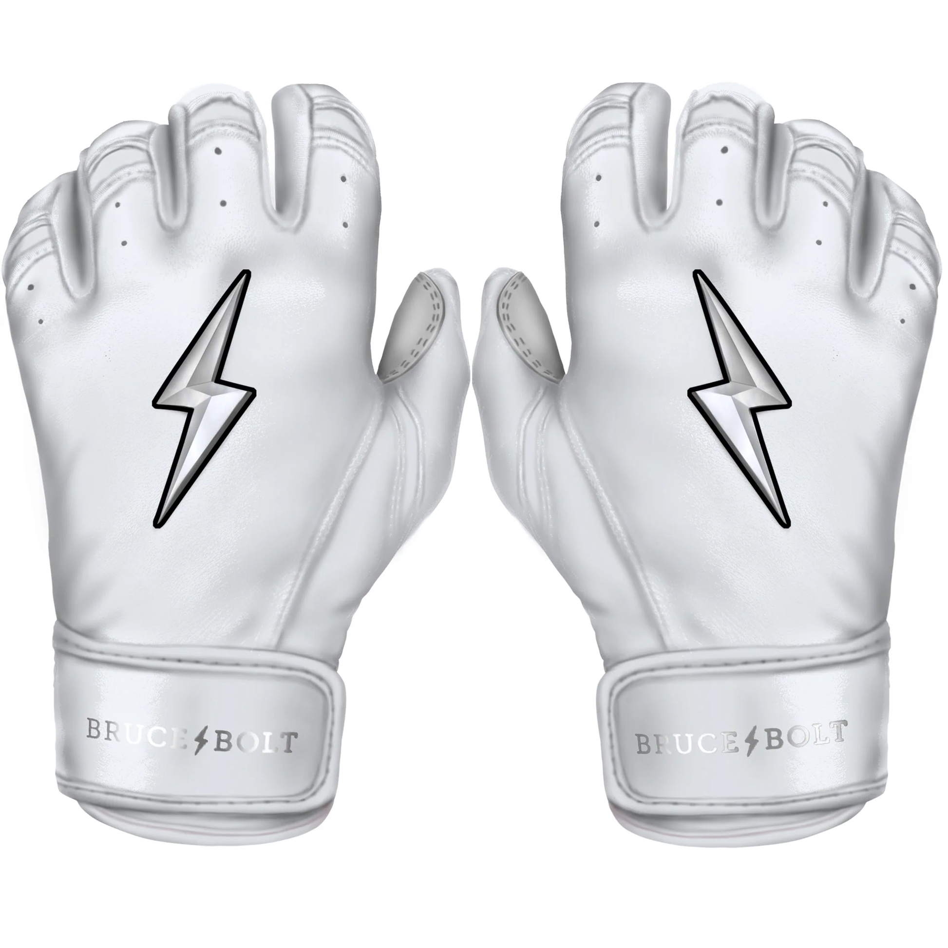 2024 Bruce Bolt Pro Chrome Short Cuff Youth Batting Gloves Evolution Sports Excellence