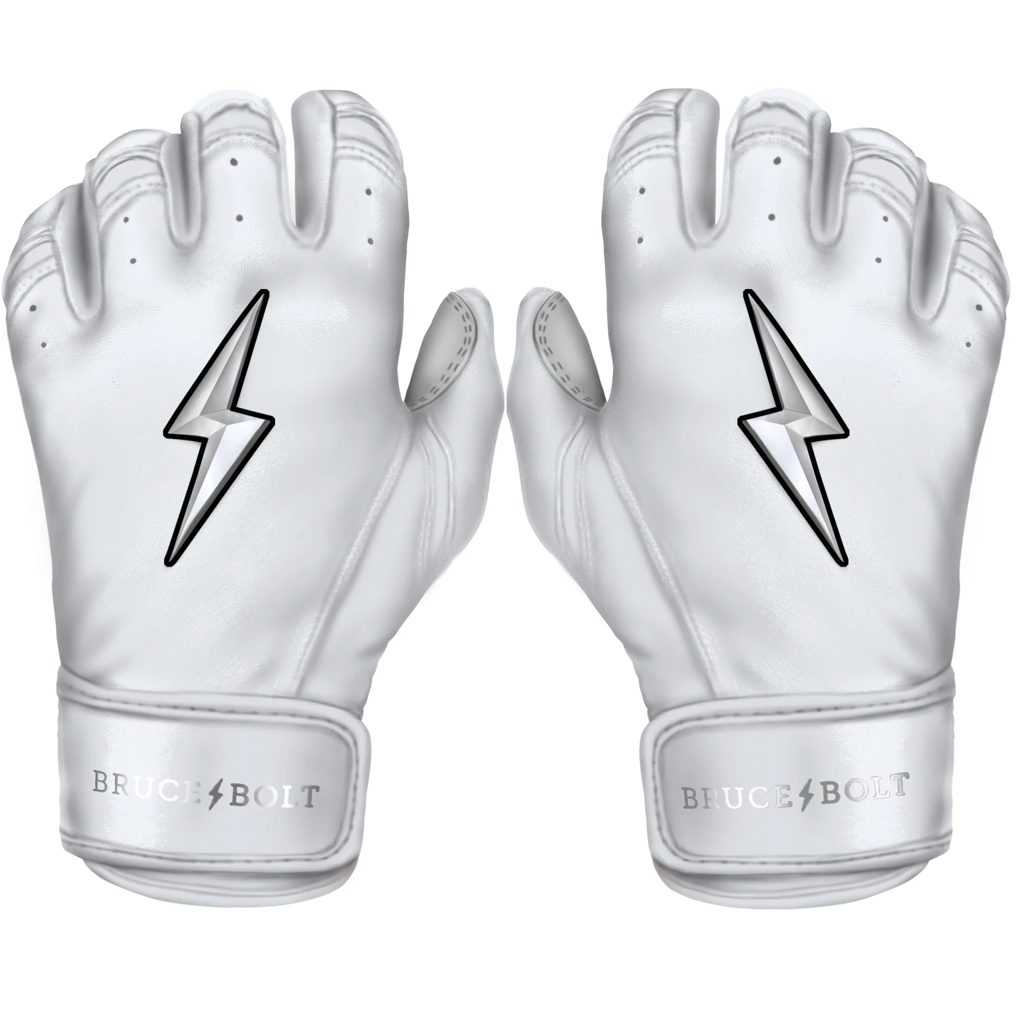 2024 Bruce Bolt Pro Chrome Short Cuff Youth Batting Gloves