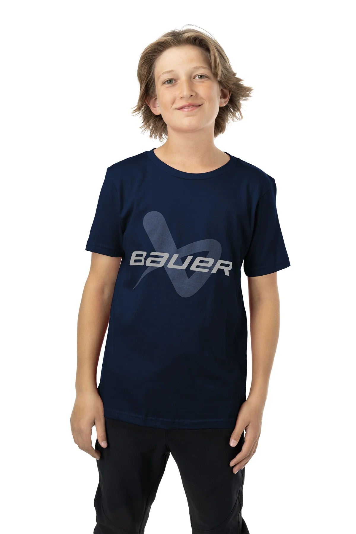 2024 Bauer Core Lock Up Short Sleeve Tee Shirt - Youth