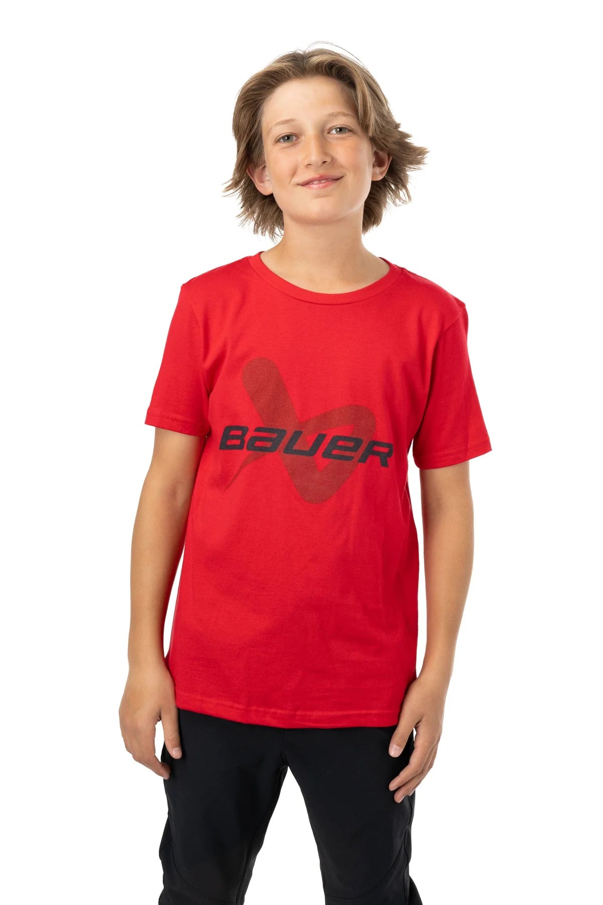 2024 Bauer Core Lock Up Short Sleeve Tee Shirt - Youth