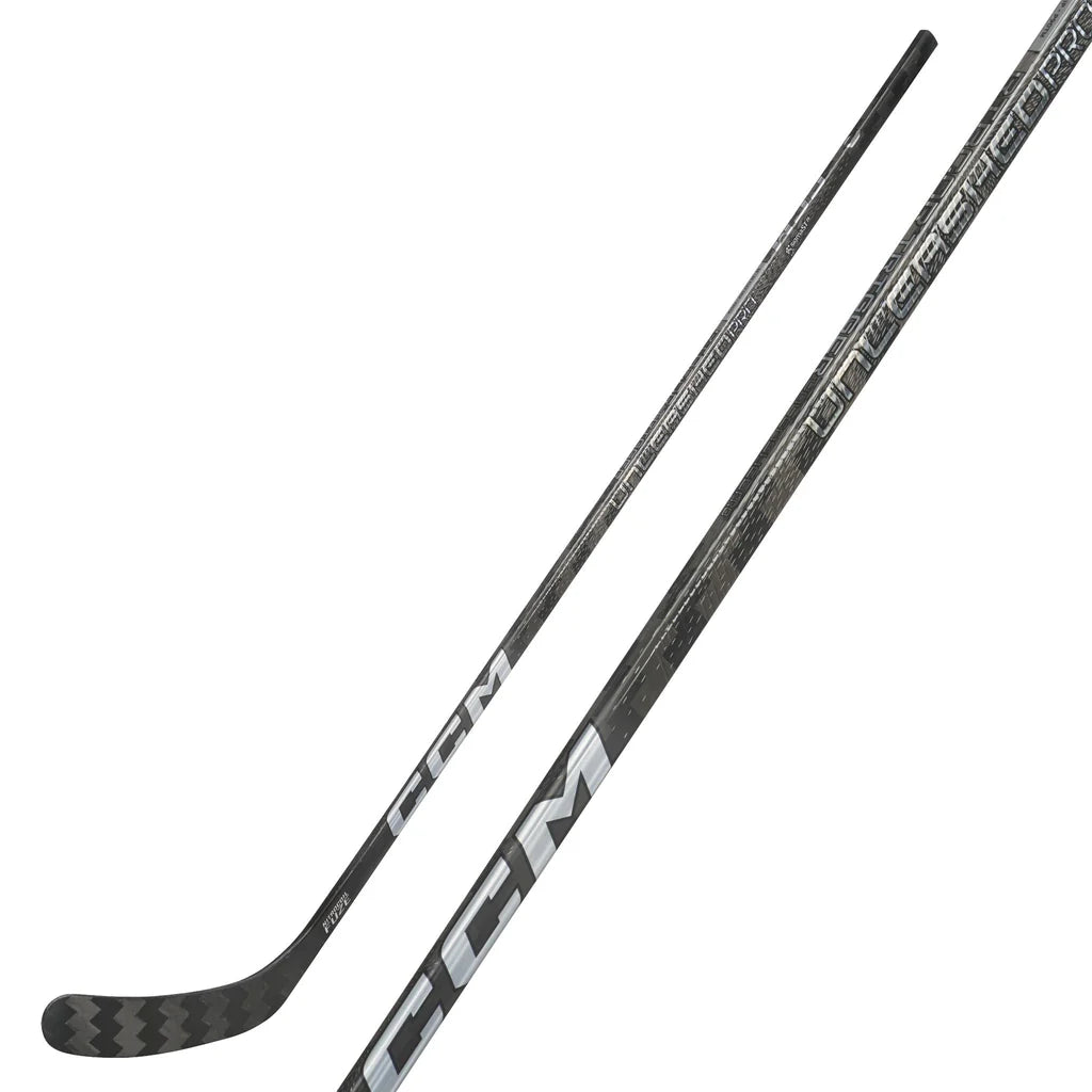 2026 CCM Ribcor Trigger Unleashed Pro Black Chrome Hockey Stick - Intermediate