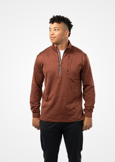 BAUER SR FLC TEXTURED HALF ZIP H23