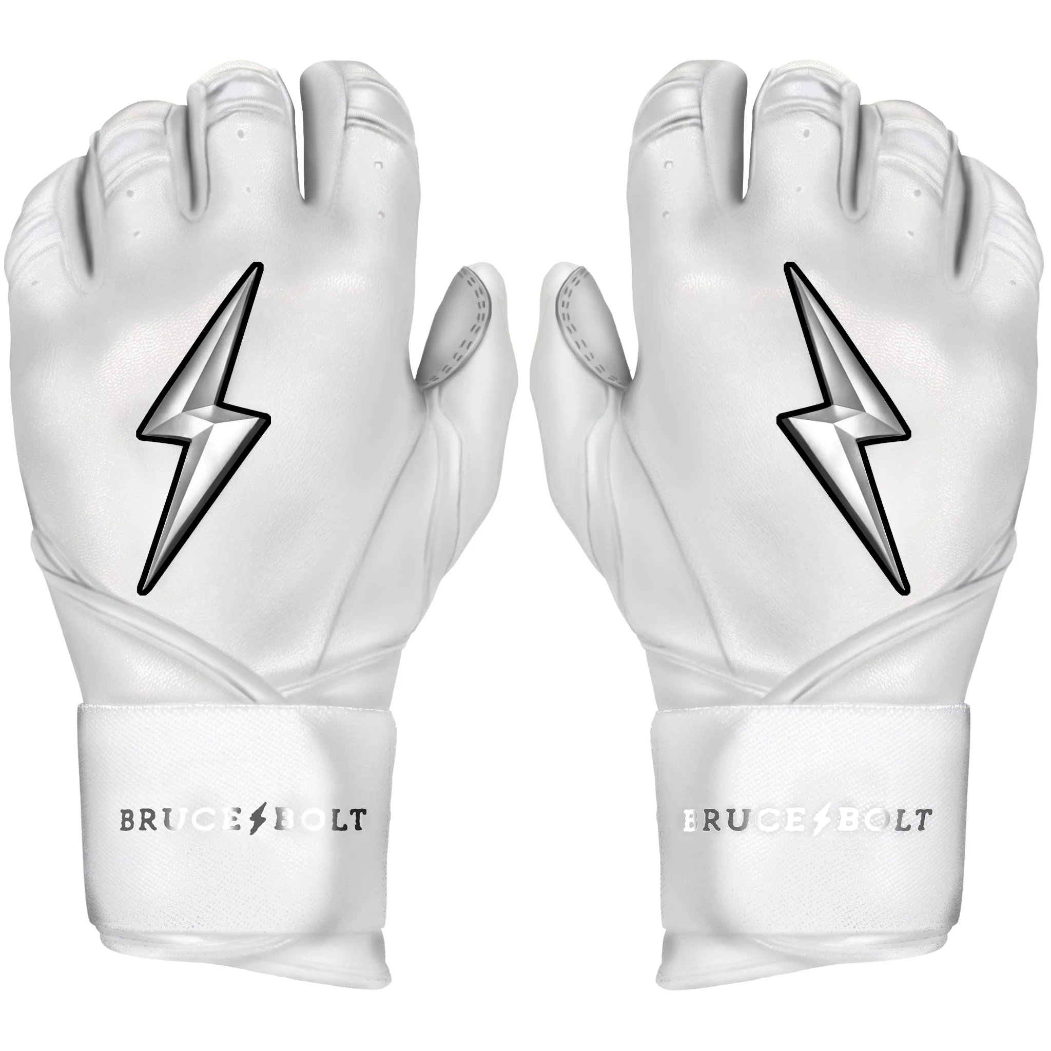 2024 Bruce Bolt Pro Chrome Long Cuff Batting Gloves