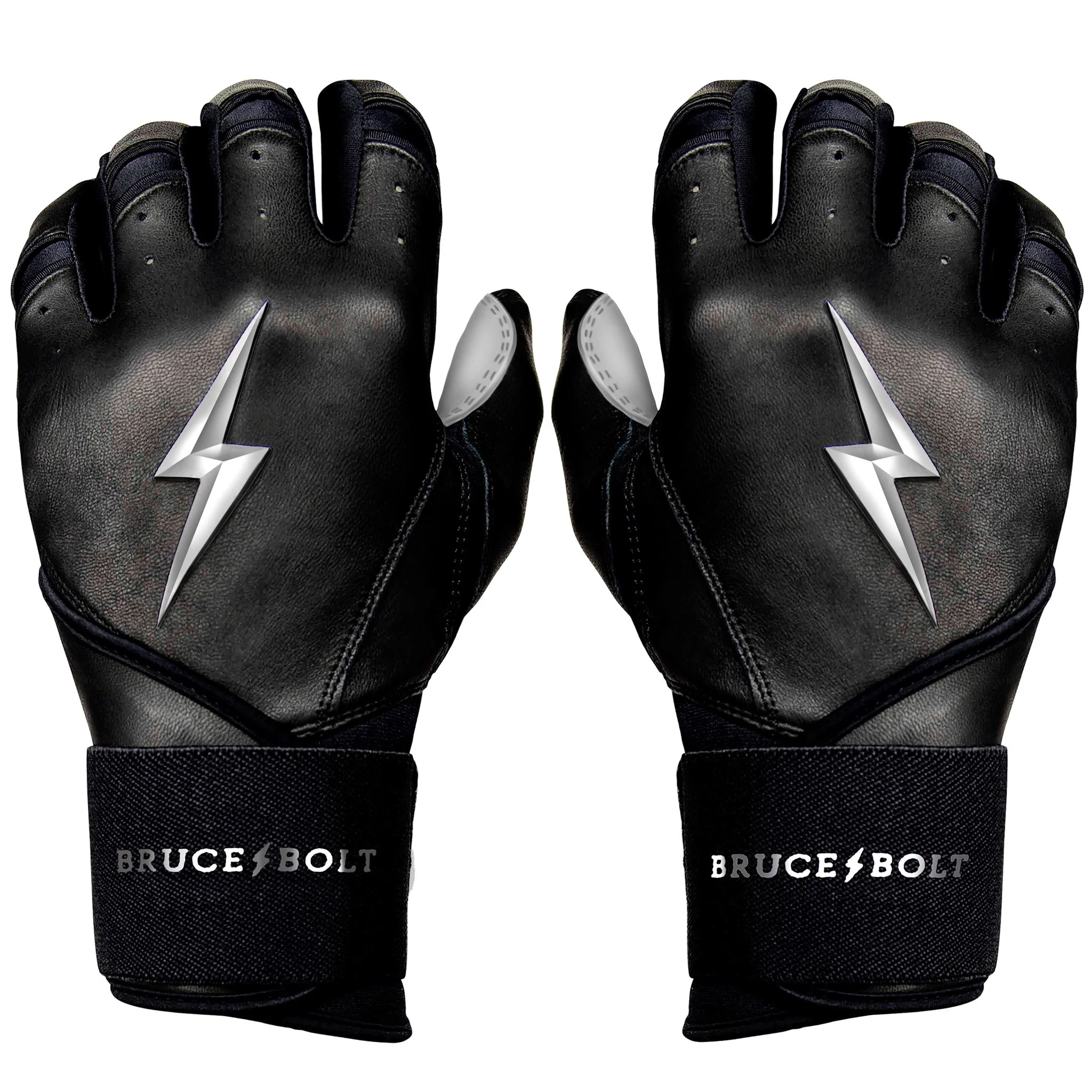 2024 Bruce Bolt Pro Chrome Long Cuff Youth Batting Gloves