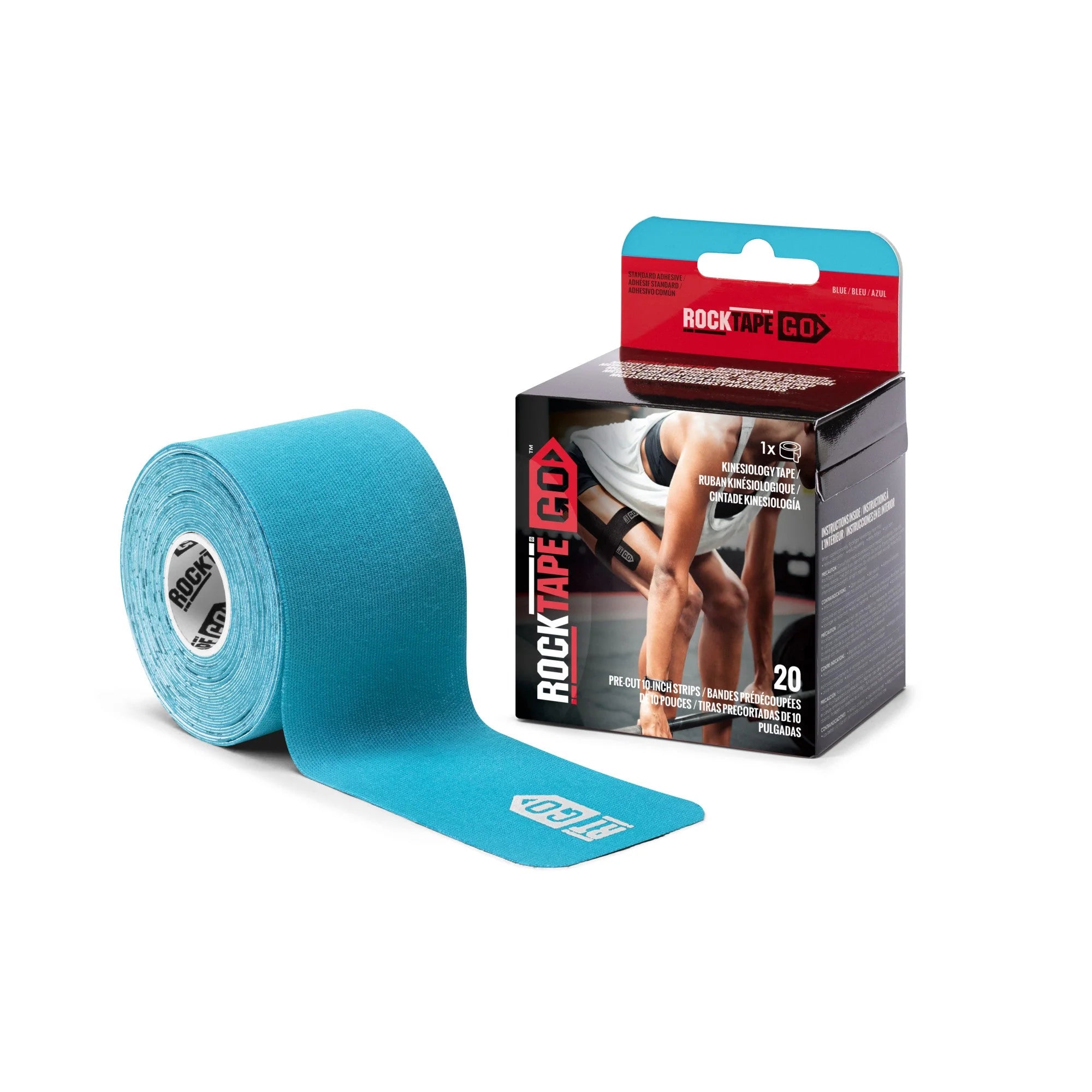 Rocktape Go Precut Standard Adhesive - 20 Pk