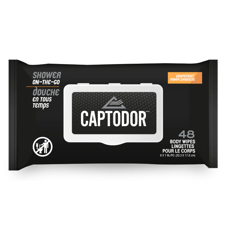 CAPTODOR AFTER SPORTS BODY WIPES (48)