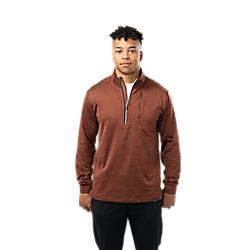 BAUER SR FLC TEXTURED HALF ZIP H23