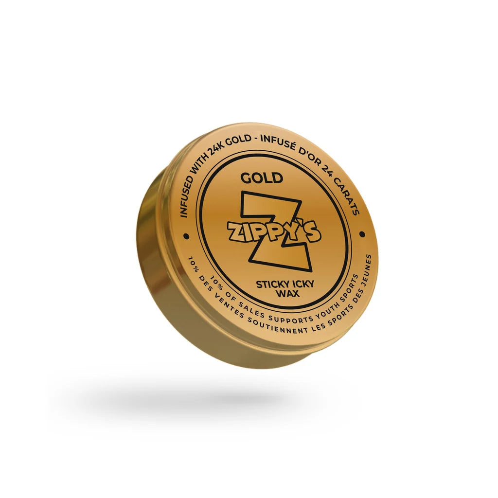 Zippys Sticky Icky Gold Infused Hockey Wax - 24K