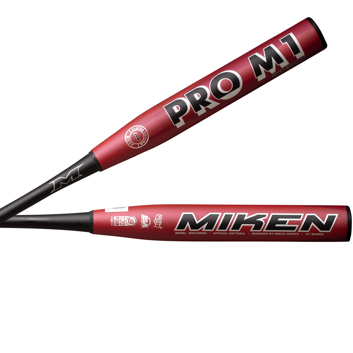 2024 Miken Pro M1 Josh Riley Supermax 12'' Slo-Pitch Bat MSU4RPMX