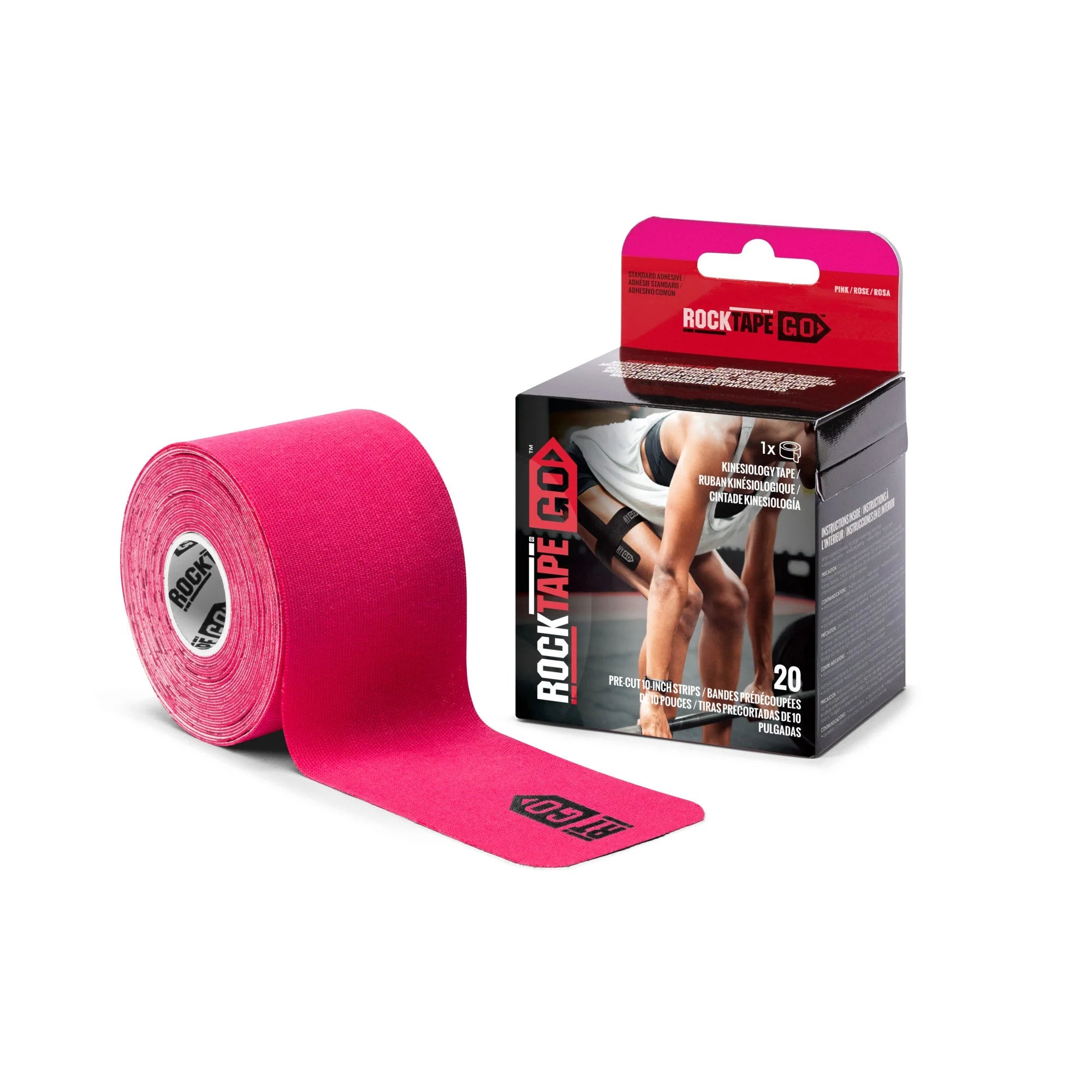Rocktape Go Precut Standard Adhesive - 20 Pk