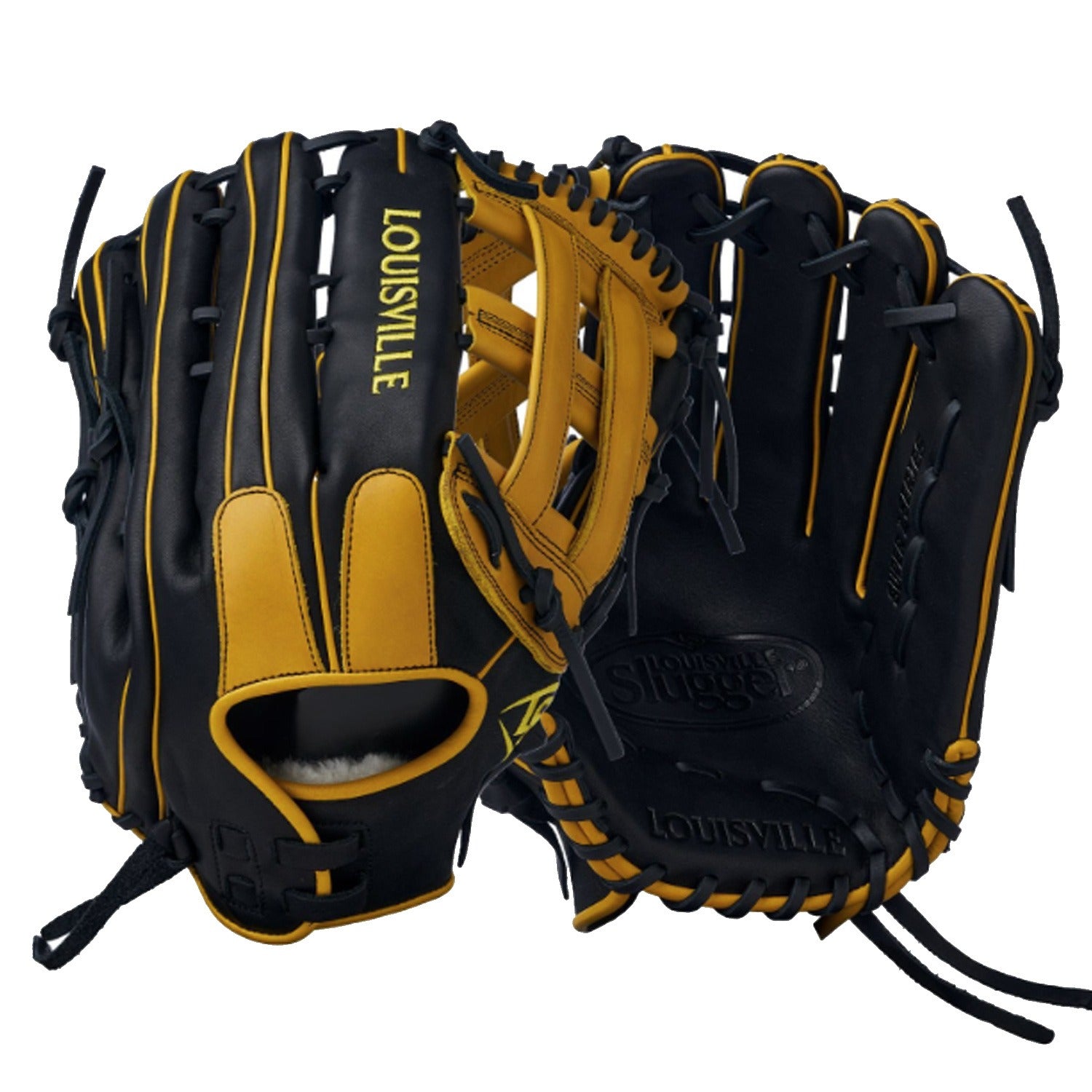 2025 Louisville Slugger Super Z FG25 13.5" Utility Slo-Pitch Glove Left Hand Throw - Black / Yellow