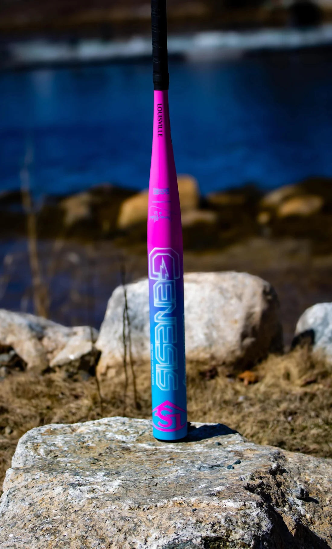SPORTWHEELS EXCLUSIVE - 2026 Louisville Slugger Genesis "Cotton Candy" 1 Piece Endload (0.5 oz) 13" Slo-Pitch Bat TM21 CCV