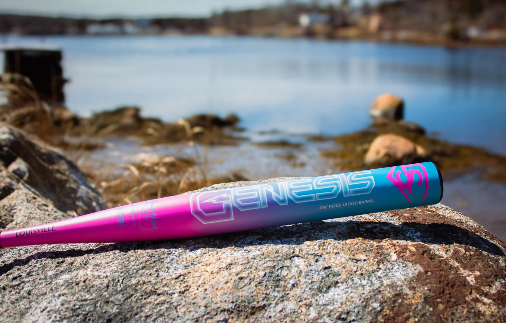 SPORTWHEELS EXCLUSIVE - 2026 Louisville Slugger Genesis "Cotton Candy" 1 Piece Endload (0.5 oz) 13" Slo-Pitch Bat TM21 CCV