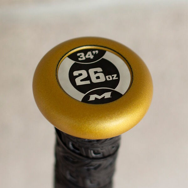 Batte de baseball Miken Freak Gold 2025, 1 pièce, charge maximale (0,5 oz), 12,5 po, balle lente MSU5FRKG1L