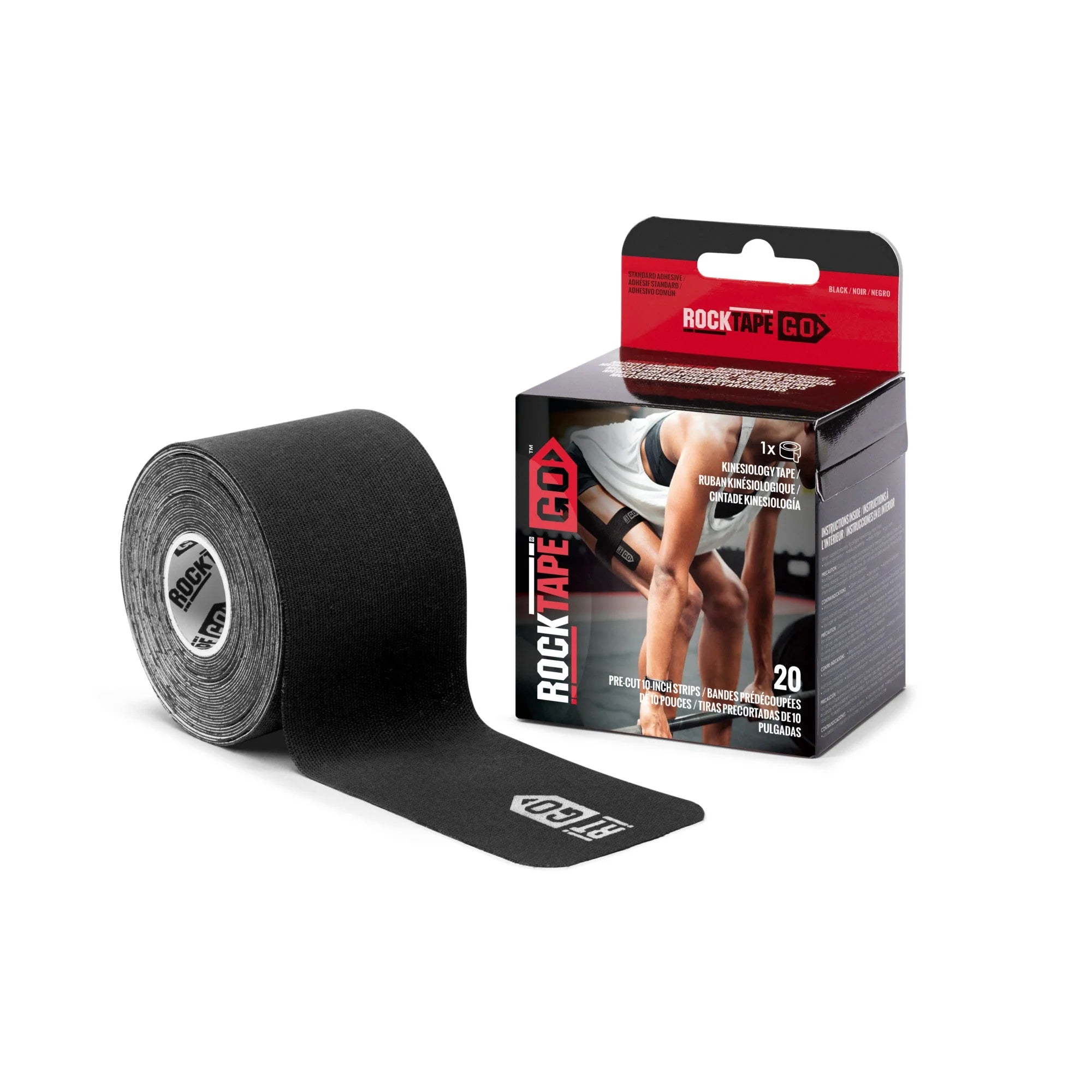 Rocktape Go Precut Standard Adhesive - 20 Pk