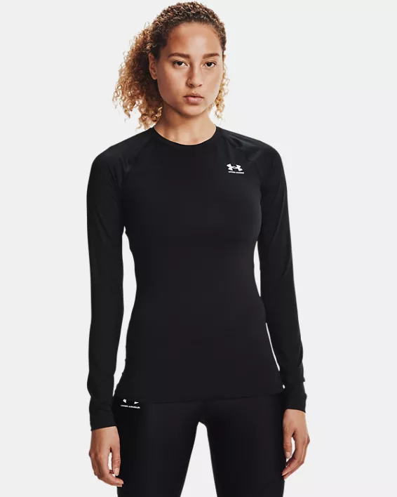 UA WOMEN'S HEATGEAR COMPRESSION LONG SLEEVE BS24