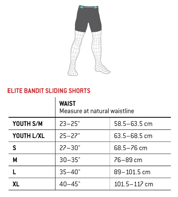 SLIDING SHORT YOUTH ELITE BANDIT BS24