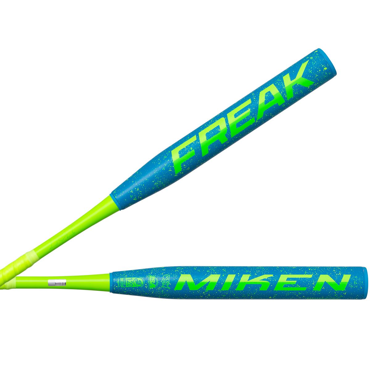 2026 Miken Freak Splatter 2 Piece 13.5" Maxloaded (0.5 oz) Slo-Pitch Bat  MSU6FRKL