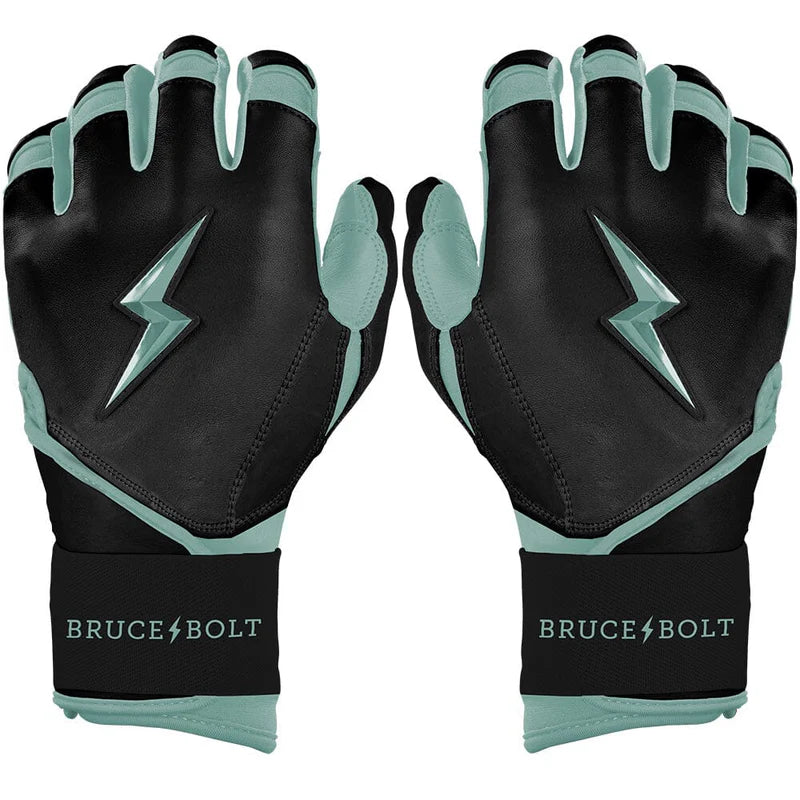 2026 Bruce Bolt Signature Series Long Cuff Batting Gloves BB-LCBG-HBG - Youth - Bader Black
