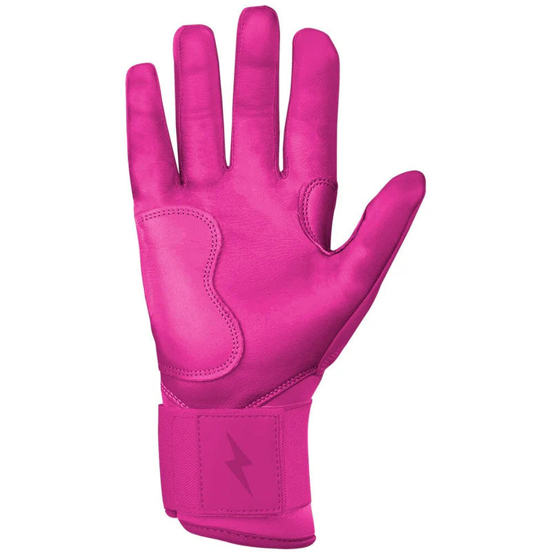 2026 Bruce Bolt Max Clark Signature Series Long Cuff Batting Gloves BB-LCBG-MAX25 - Youth Pink