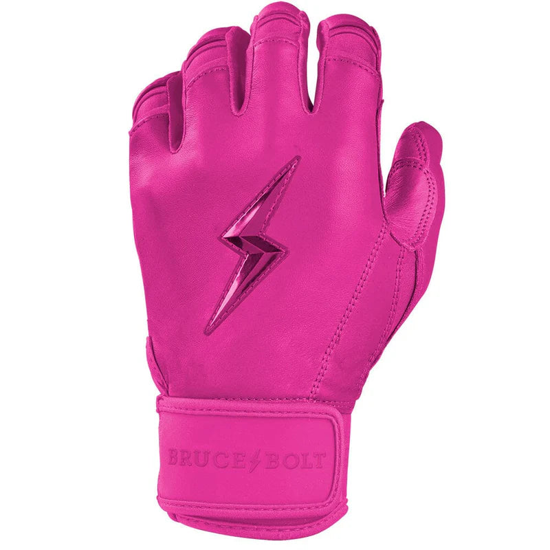 2026 Bruce Bolt Max Clark Signature Series Short Cuff Batting Gloves BB-SCBG-MAX25-Youth Pink