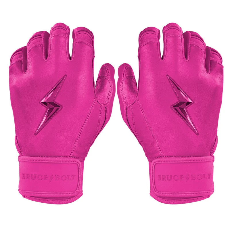 2026 Bruce Bolt Max Clark Signature Series Short Cuff Batting Gloves BB-SCBG-MAX25-Youth Pink