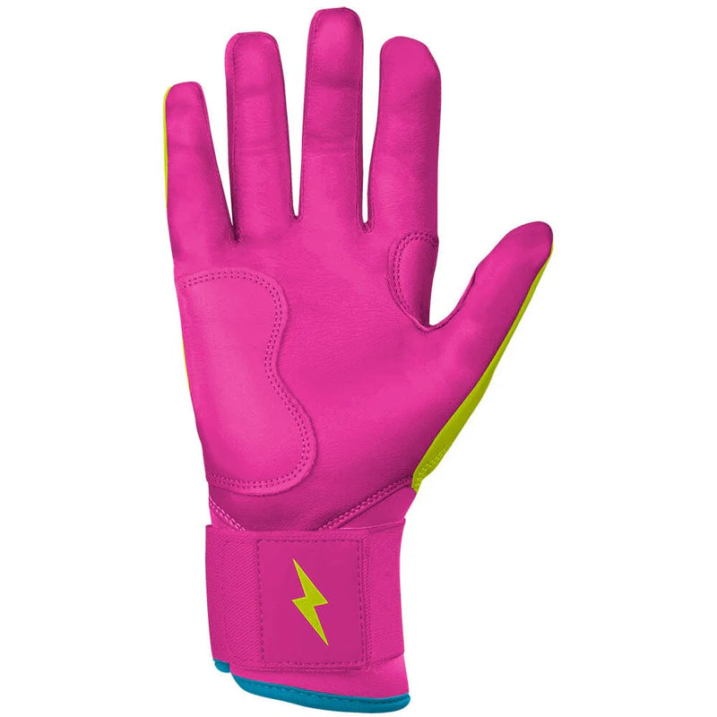 2026 Bruce Bolt Creator Series Long Cuff Batting Gloves BB-LCBG-CRBYLW - Youth Caribbean Yellow