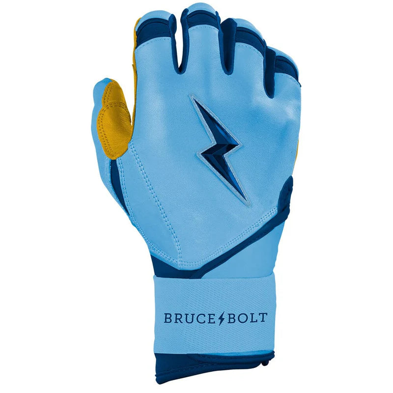 2026 Bruce Bolt Creator Series Long Cuff Batting Gloves BB-LCBG-FD24 - Youth - Carolina Blue