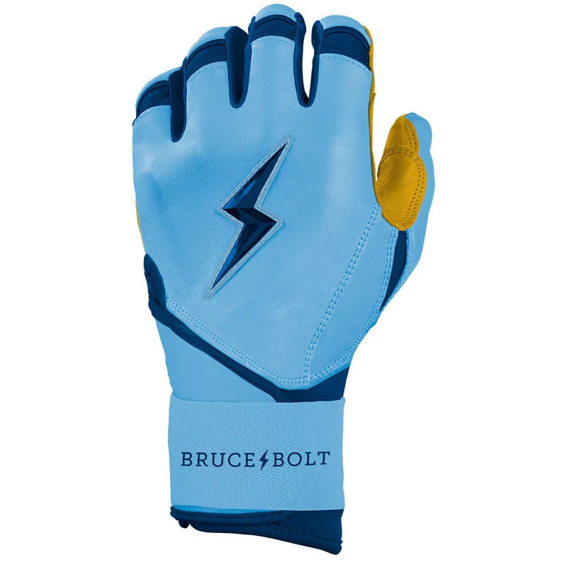2026 Bruce Bolt Creator Series Long Cuff Batting Gloves BB-LCBG-FD24 - Youth - Carolina Blue