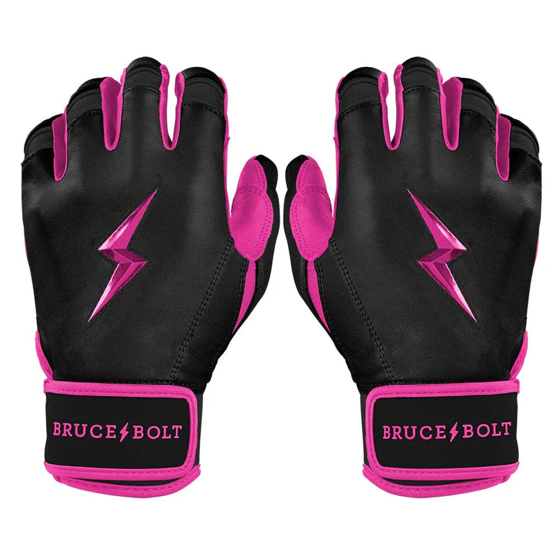 2026 Bruce Bolt Creator Series Short Cuff Batting Gloves BB-SCBG-HTPNK - Youth - Hot Pink