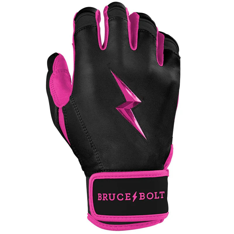 2026 Bruce Bolt Creator Series Short Cuff Batting Gloves BB-SCBG-HTPNK - Youth - Hot Pink